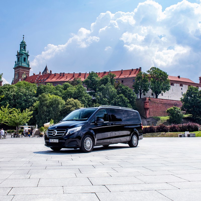 a car parked on the side of a road
