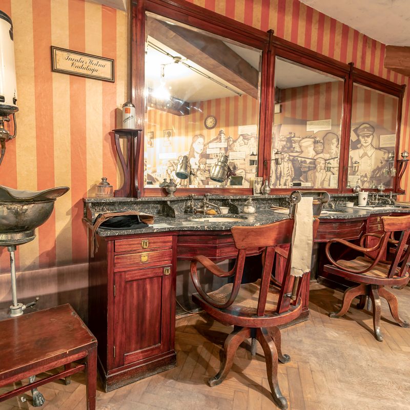 Vintage Barber shop furniture use