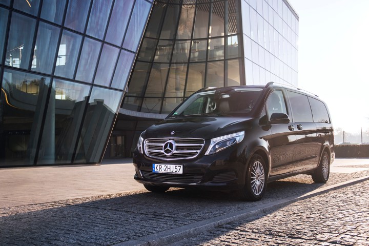 a car parked on the side of a building