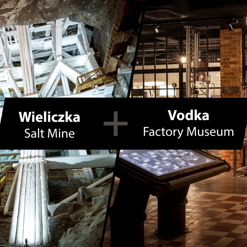 Tour to Wieliczka the Salt mine and Vodka Factory Museum