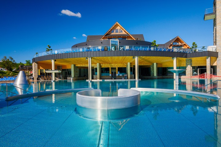 a large pool of water